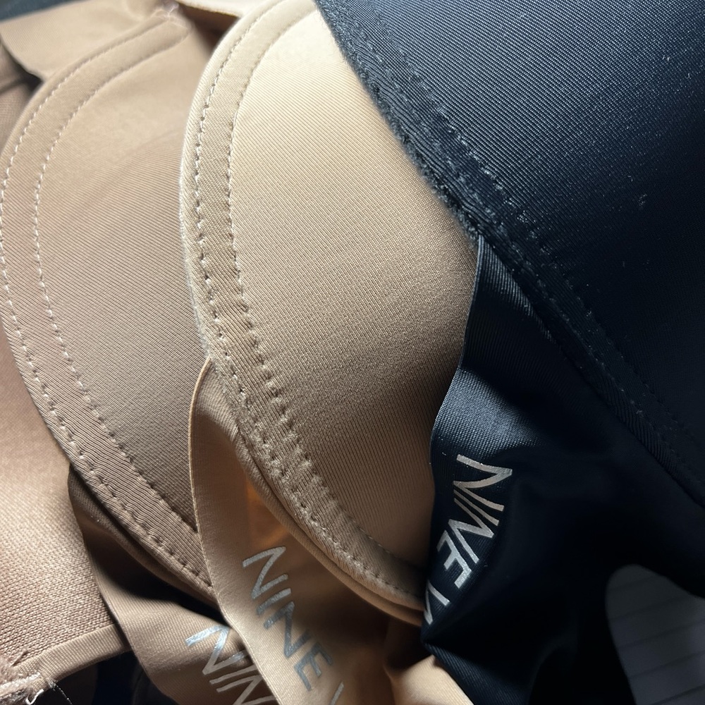 3 pack bras with seamless band (NUDE, BROWN, BLACK)